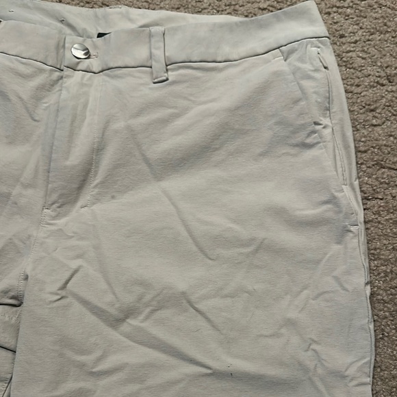 Lululemon Mens Athletica Tan Chino Pants Casual Stretch Trousers Size 35 - Picture 4 of 5